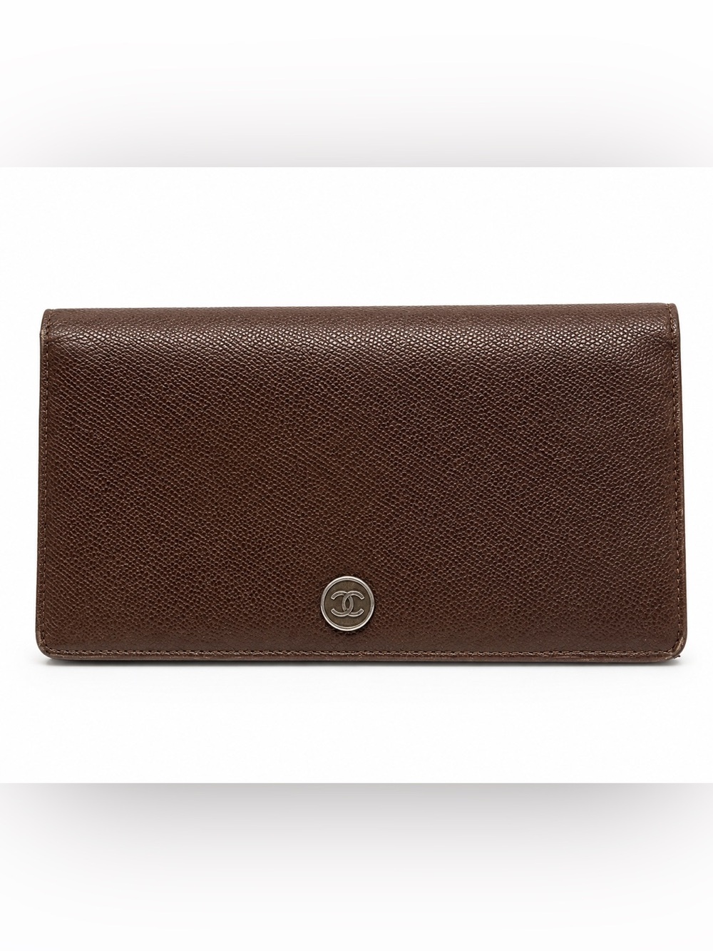 Vintage Chanel Brown Leather Wallet